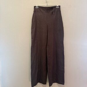 NWT Express Columnist Chocolate Brown sparkle Trousers pants XS